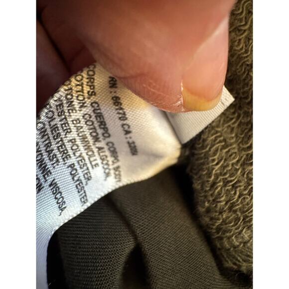 Anthropologie T.la Lavande Tunic Hoodie Zip Front Moss Green XS $128 - Picture 6 of 9